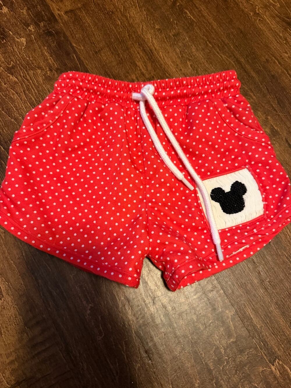 Smocked mickey mouse swim trunk 18m